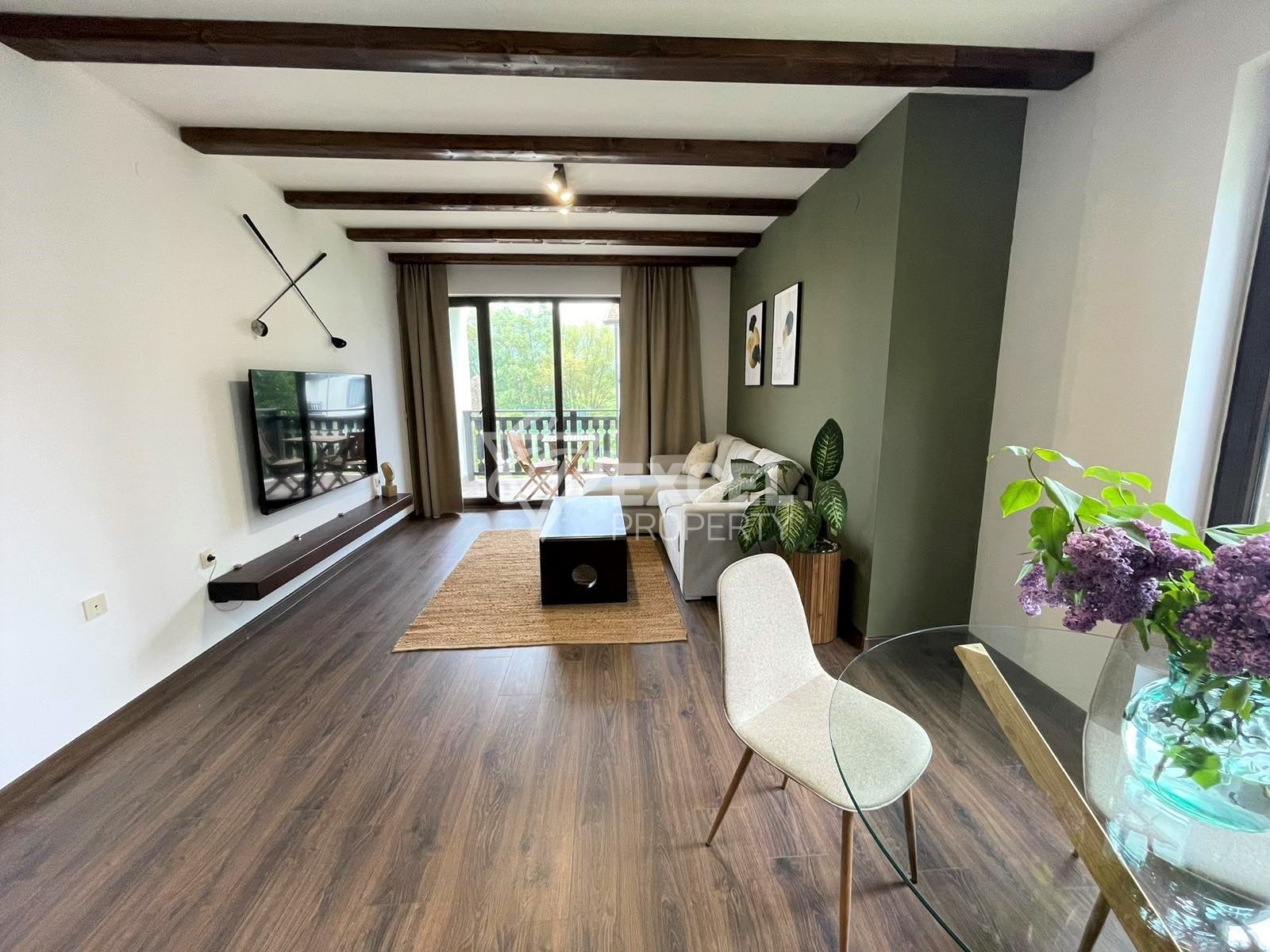 Ново обзавеждане! Двустаен апартамент за продажба в хотелски комплекс "3 Планини"