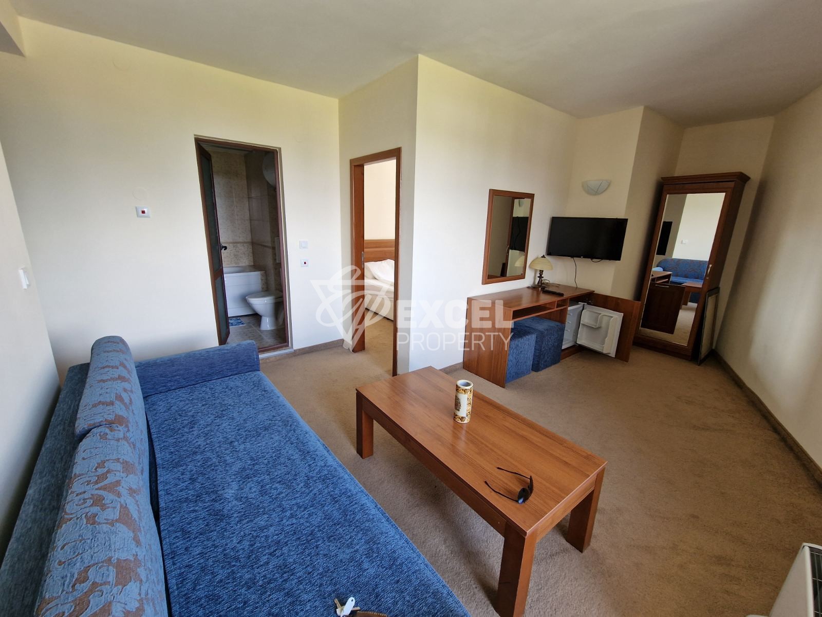 Двустаен апартамент под наем на 50 метра от хотел Кемпински в Банско