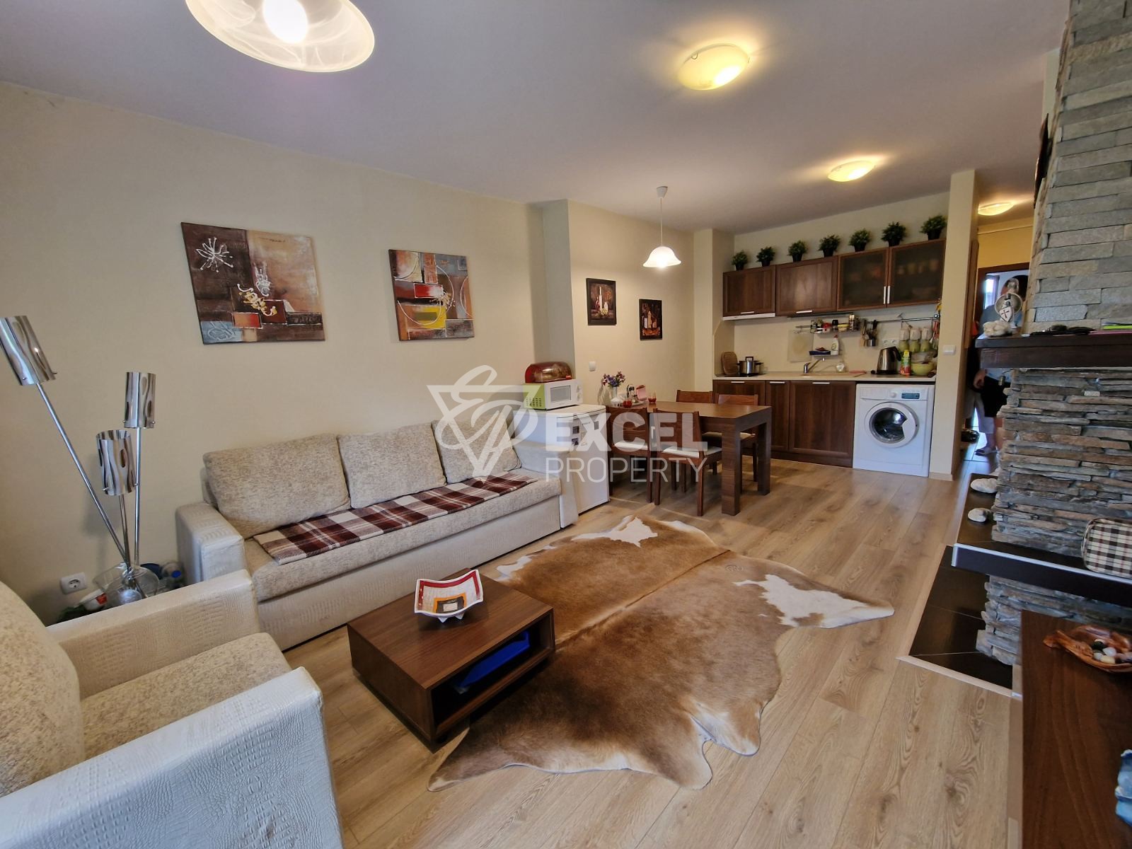 Южен двустаен апартамент за продажба в хотелската част на Green life, Банско