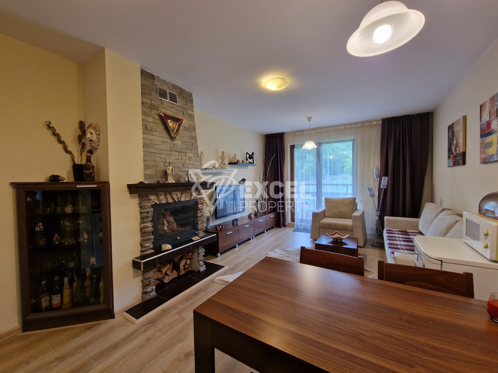 Южен двустаен апартамент за продажба в хотелската част на Green life, Банско