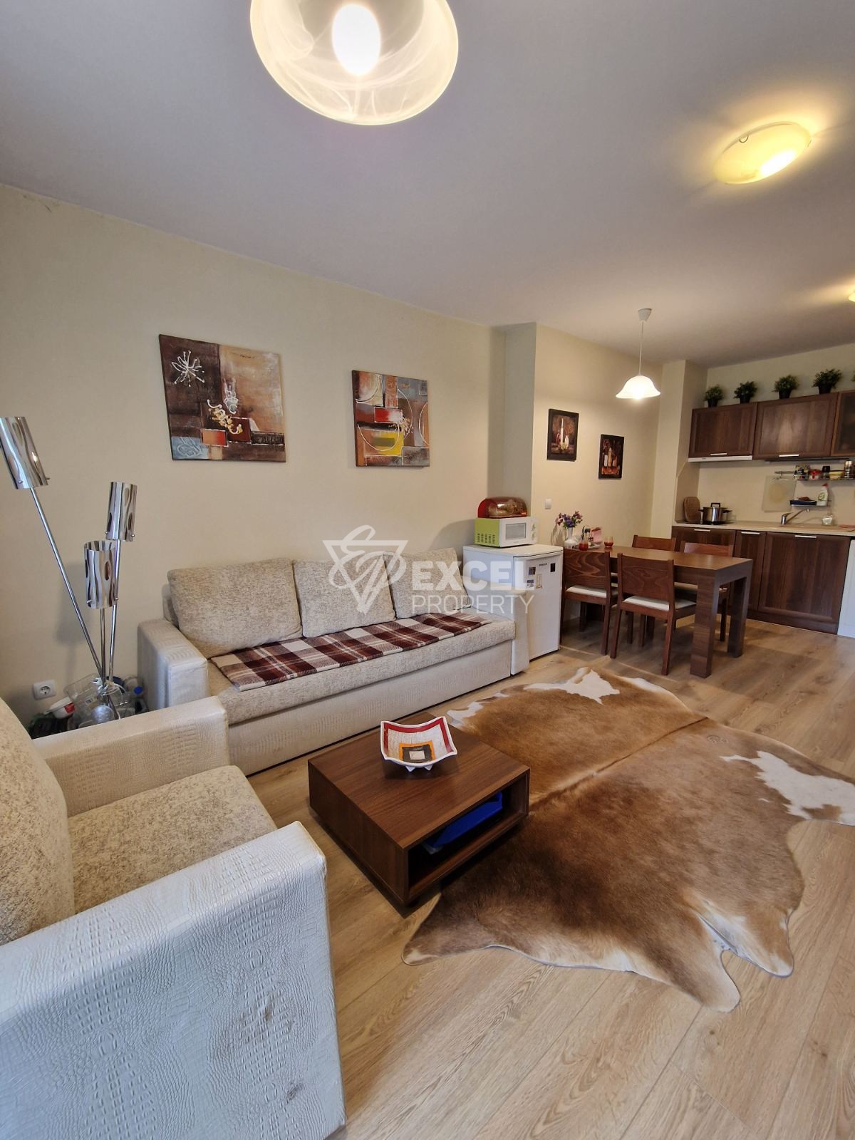 Южен двустаен апартамент за продажба в хотелската част на Green life, Банско