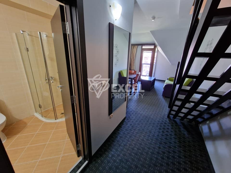 MPM Guinness Hotel: тристаен апартамент (мезонет) за продажба до ски лифта Банско