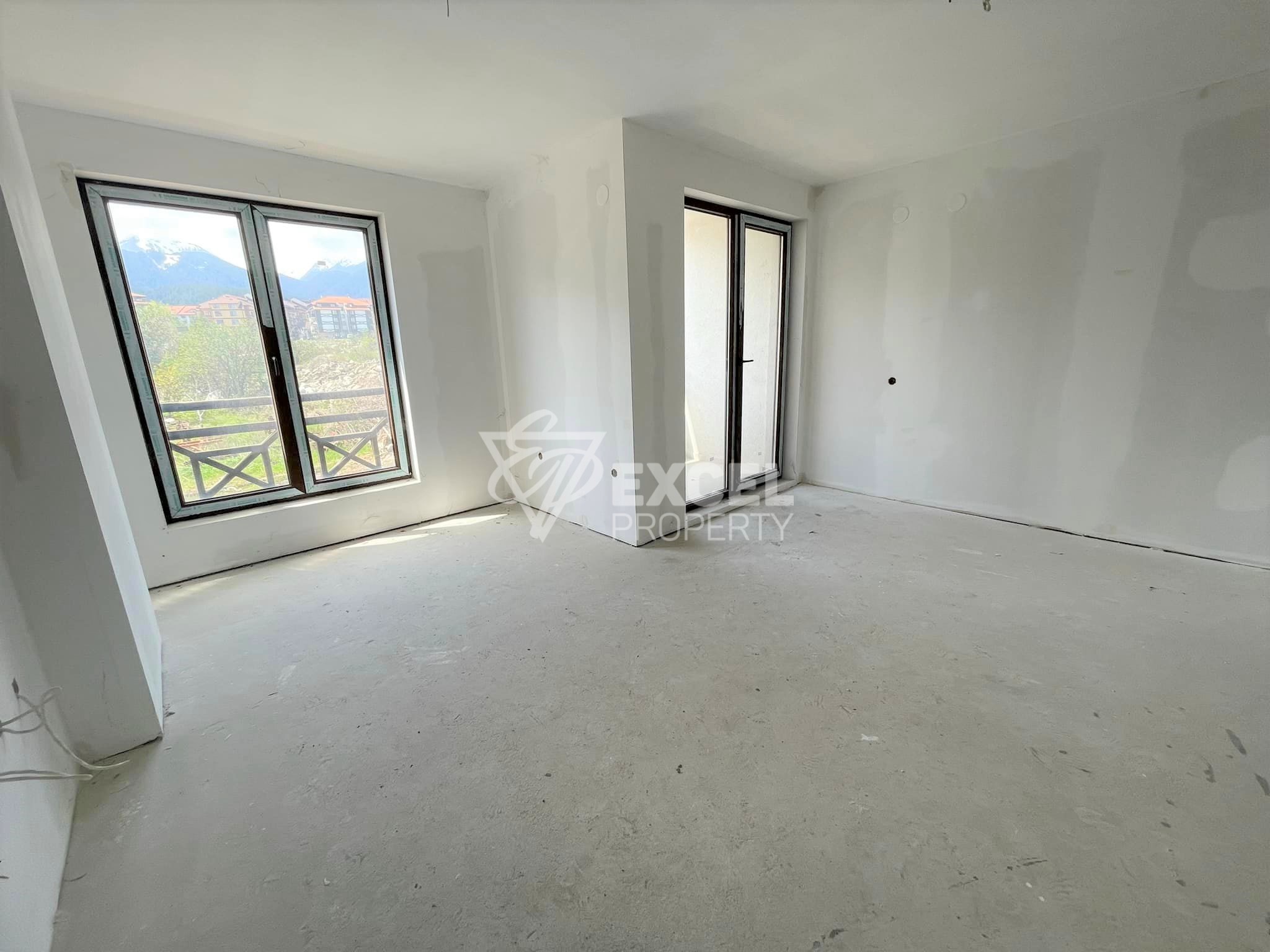 Двустаен южен апартамент със зашеметяващ изглед към Пирин