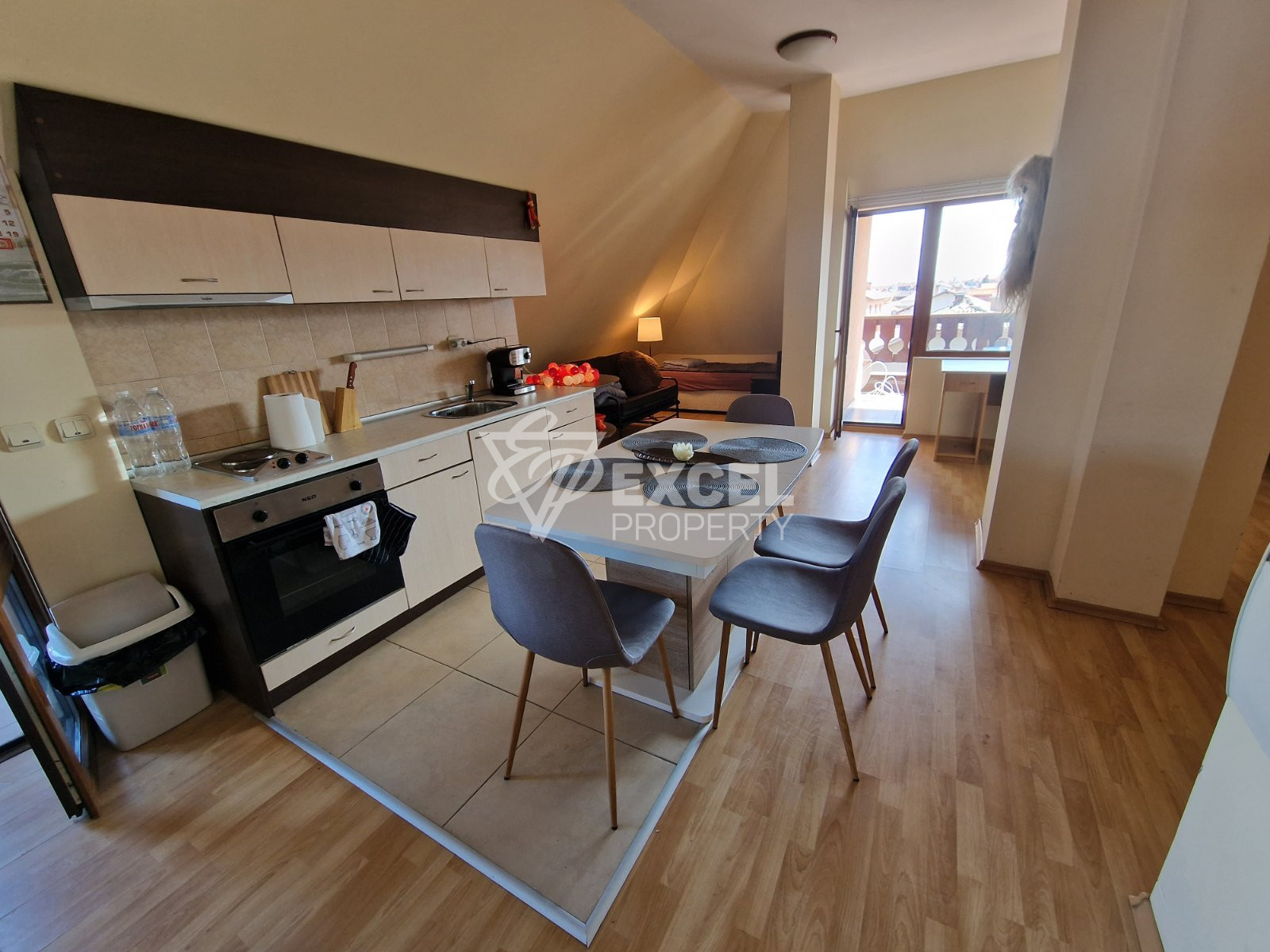 Обзаведен двустаен апартамент с прекрасна гледка към Пирин под наем в Банско!