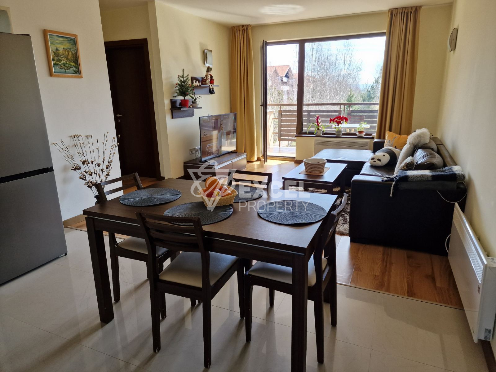 Тристаен апартамент за продажба с изглед към Пирин планина в близост до Банско