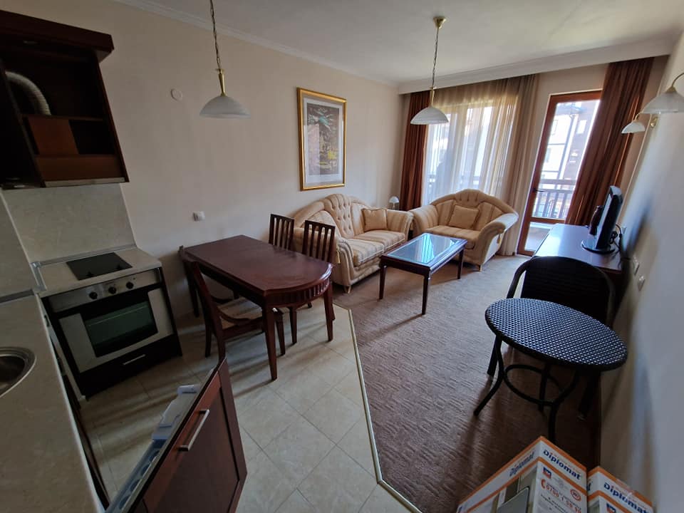 Двустаен апартамент на 200 метра от Гондолата в Downtown, Банско