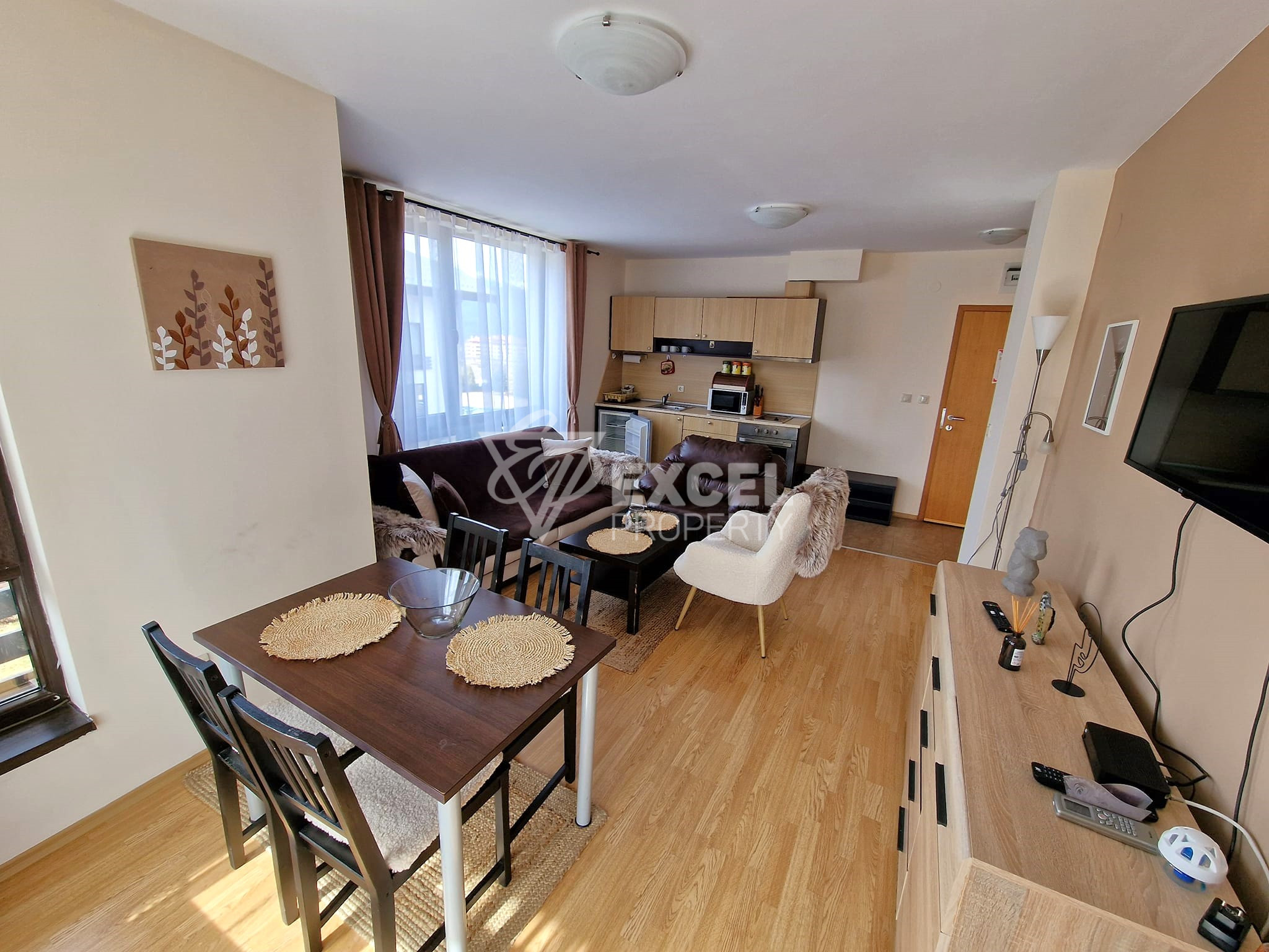 Двустаен апартамент с климатик за продажба в Aspen Resort, район Разлог! Изгодна цена!