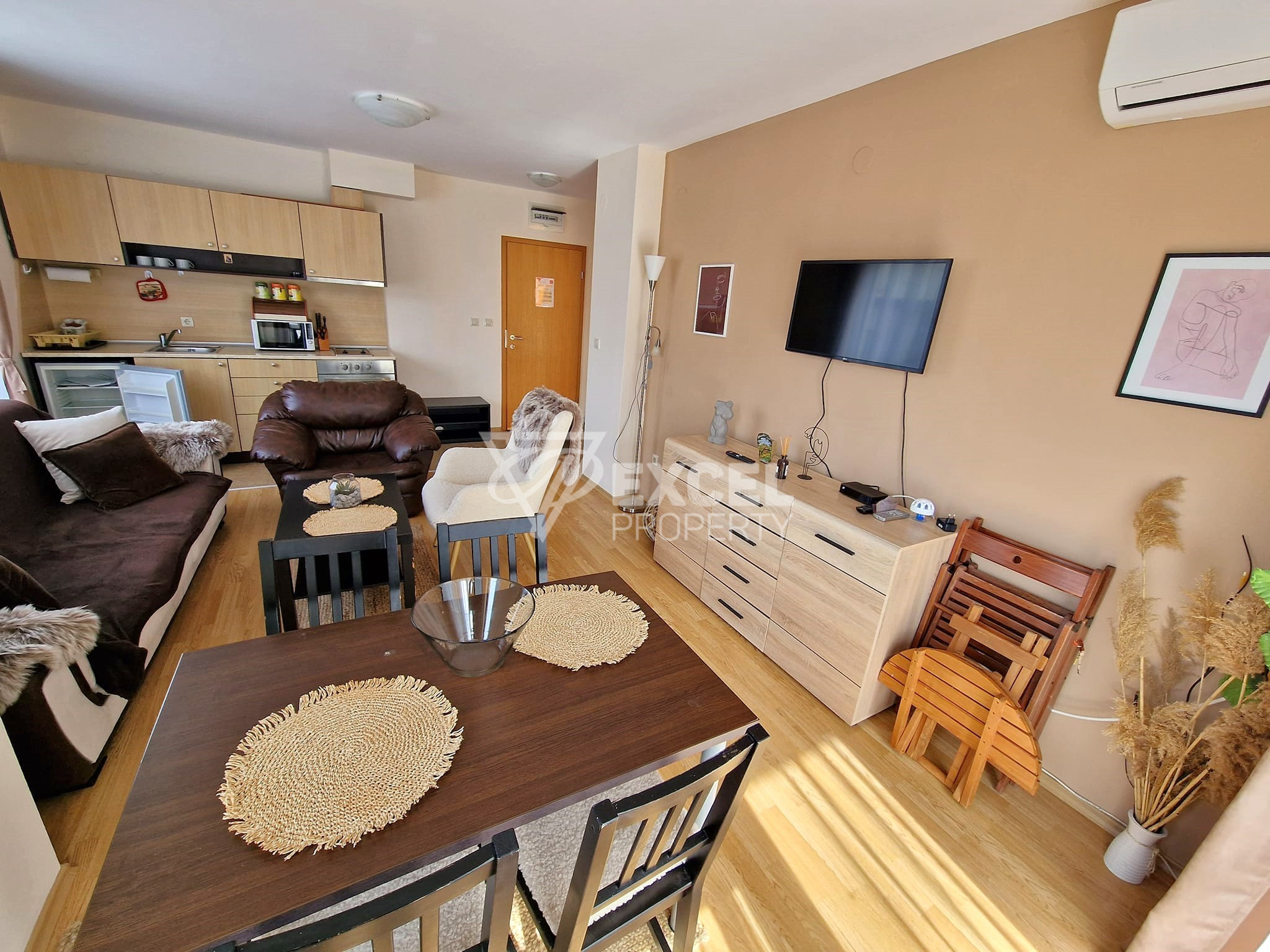 Двустаен апартамент с климатик за продажба в Aspen Resort, район Разлог! Изгодна цена!