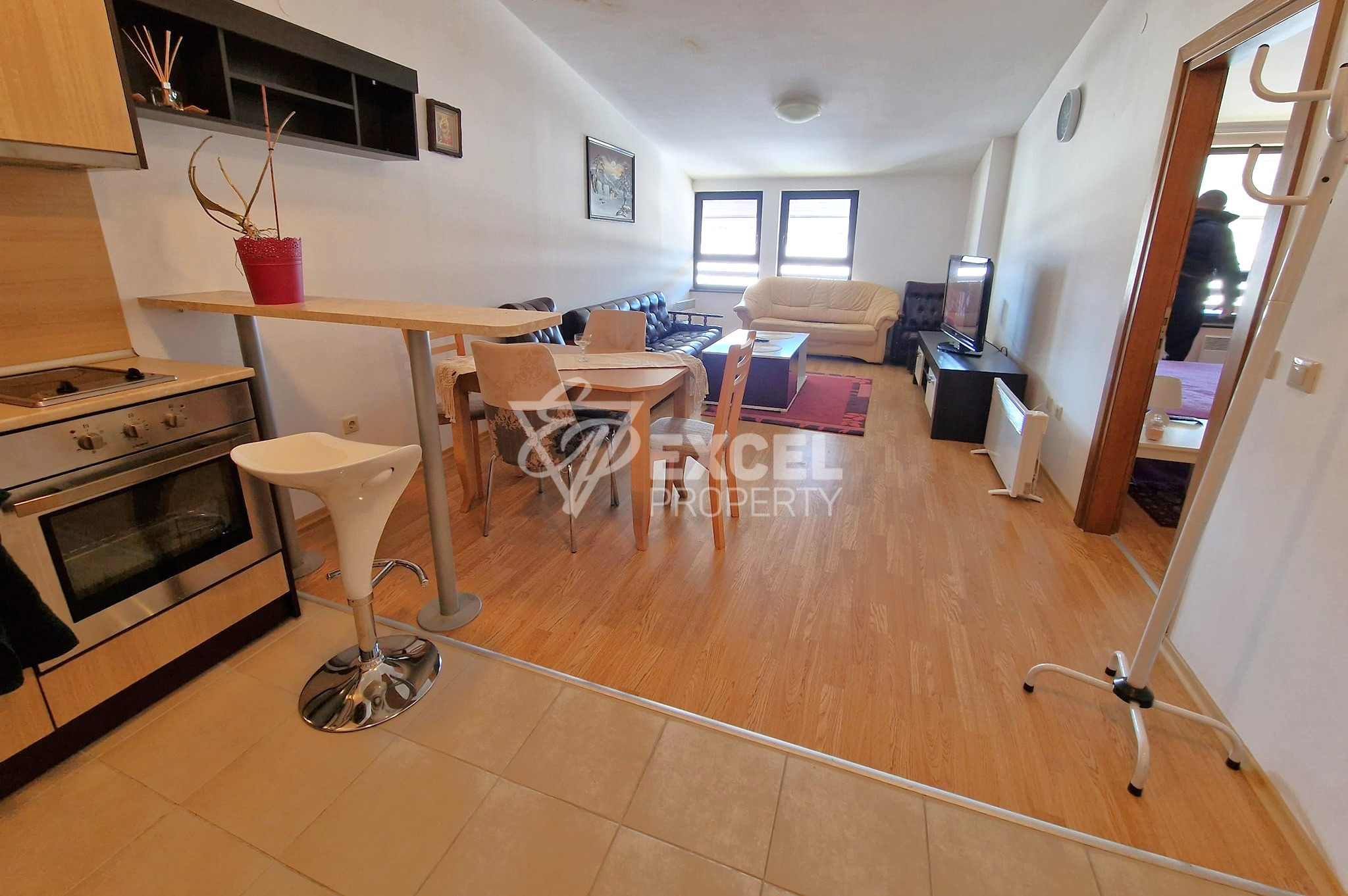 Южен двустаен апартамент с фронтална гледка към Пирин! Изгодна цена!