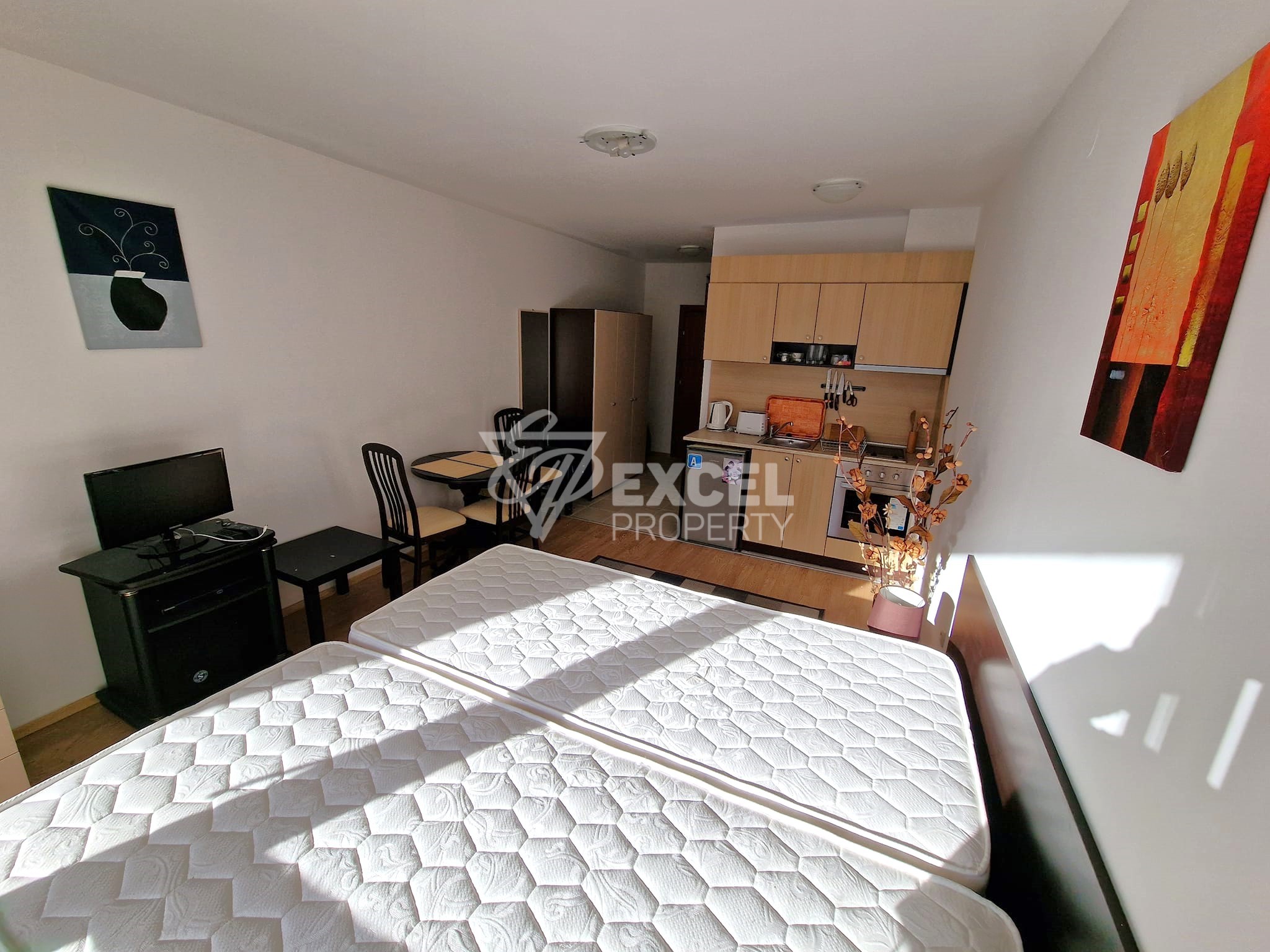 Южно студио  с ново обзавеждане и прекрасна гледка към Пирин планина за продажба в района на Банско и Разлог