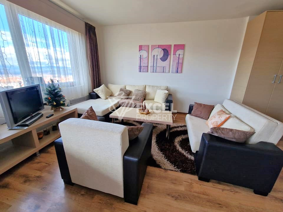 Двустаен апартамент с подземно паркомясто и ниска такса поддръжка за продажба в Банско