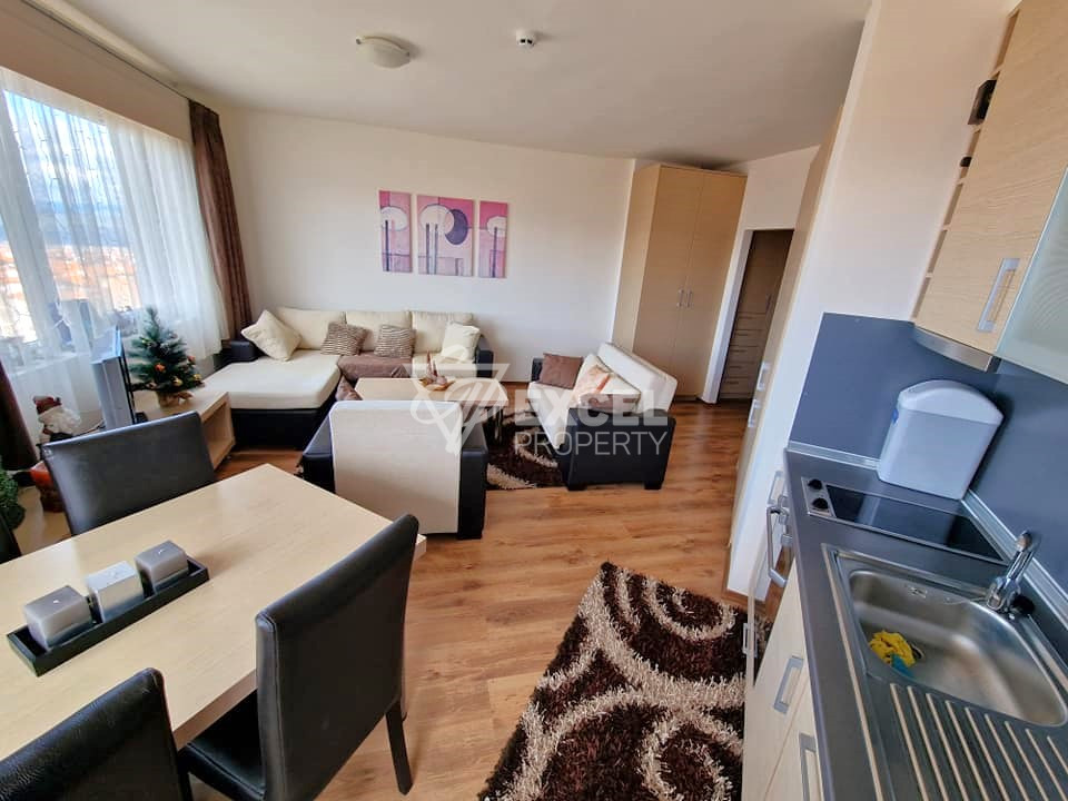 Двустаен апартамент с подземно паркомясто и ниска такса поддръжка за продажба в Банско