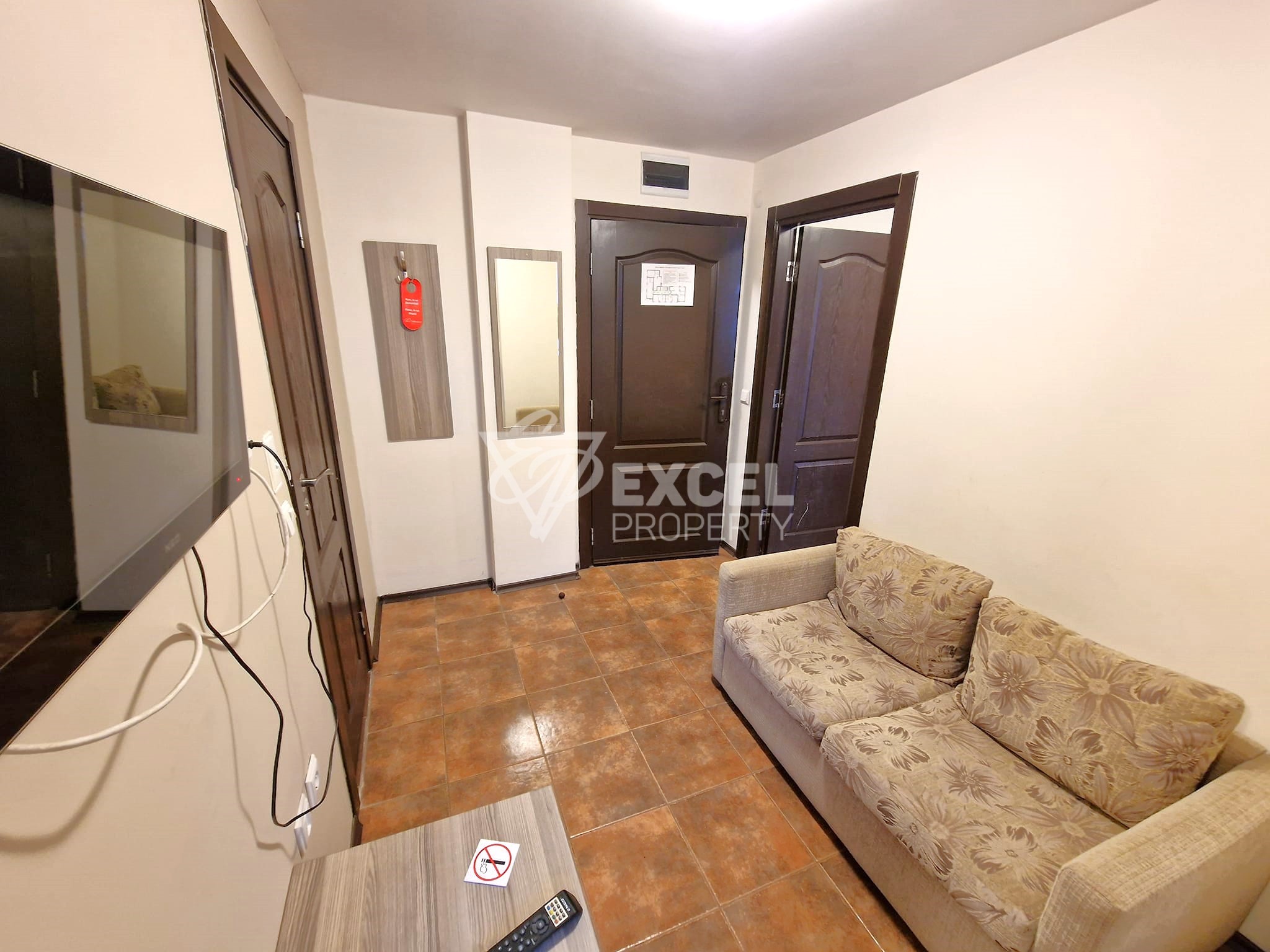 Маломерен двустаен апартамент с просторна тераса и фронтална гледка към Пирин за продажба в Банско