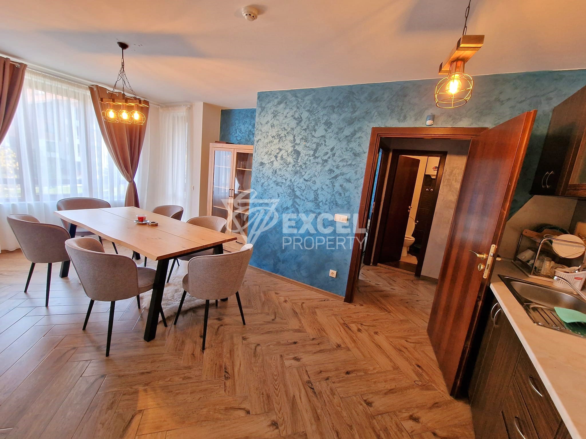 Тристаен апартамент с ново обзавеждане за продажба в Банско до комплекс Иван Рилски