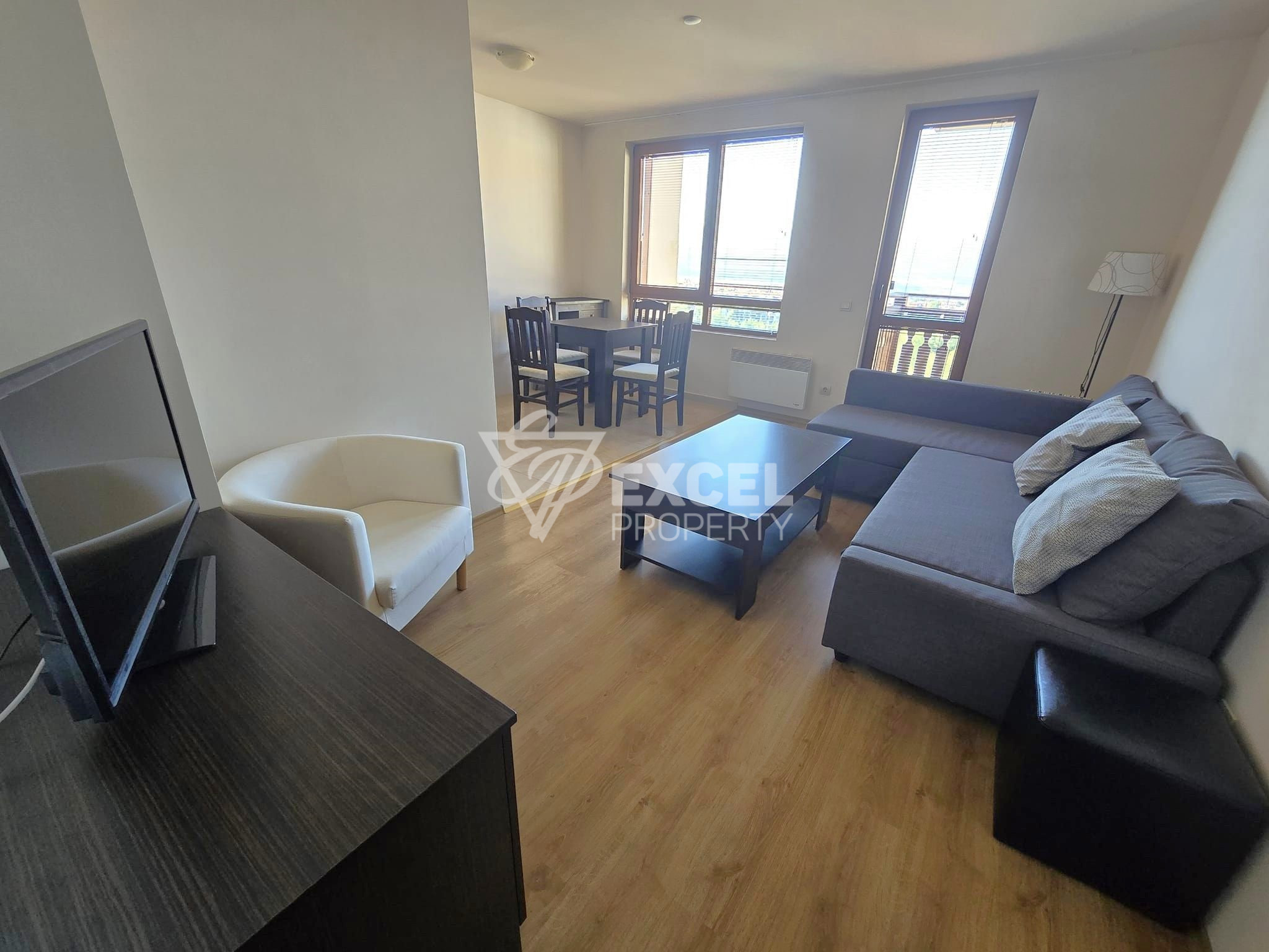 Обзаведен тристаен апартамент в комплекс с минерална вода за продажба в Банско