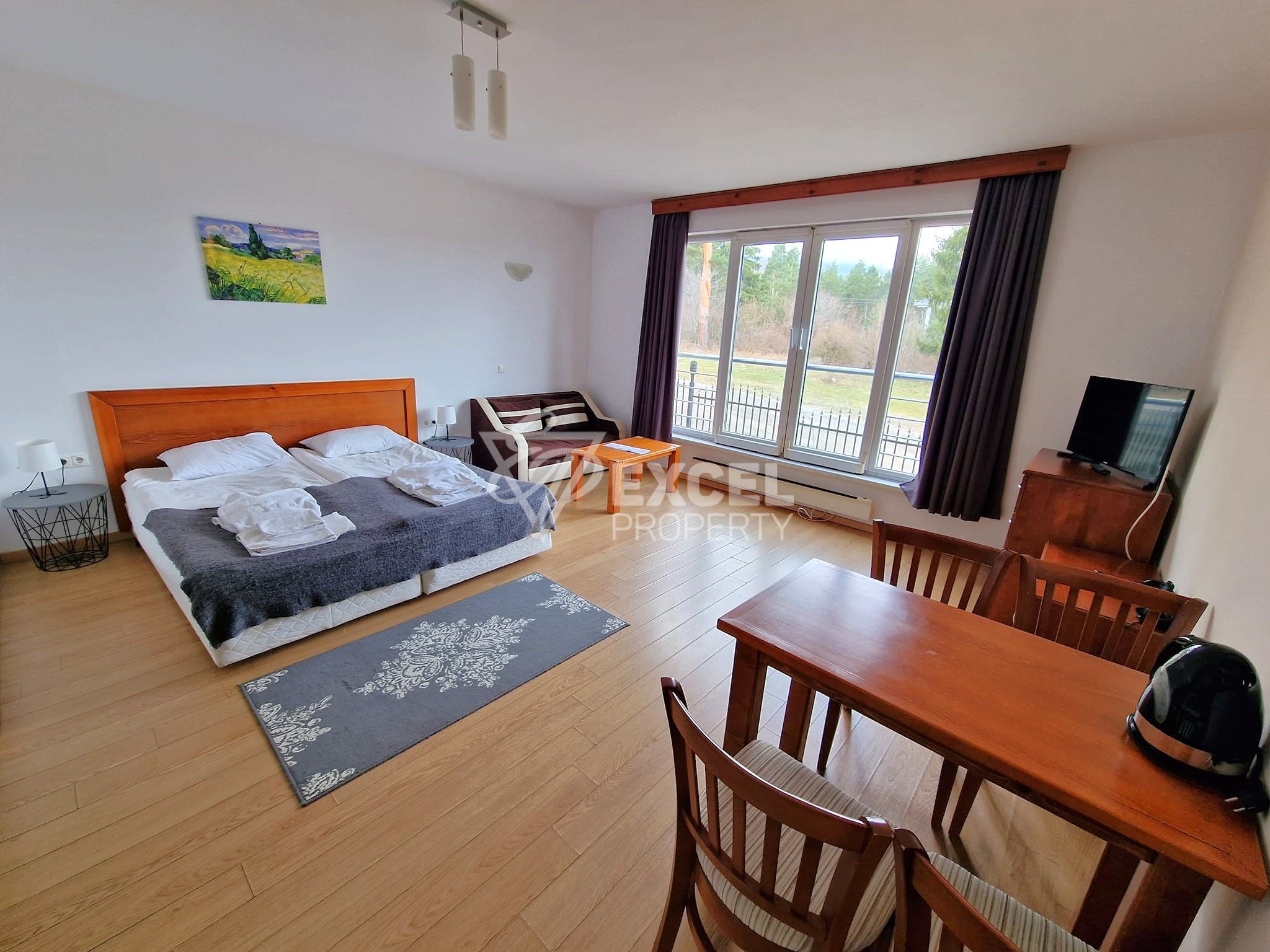 Просторно студио за продажба в Апартхотел Saint George Palace, Банско