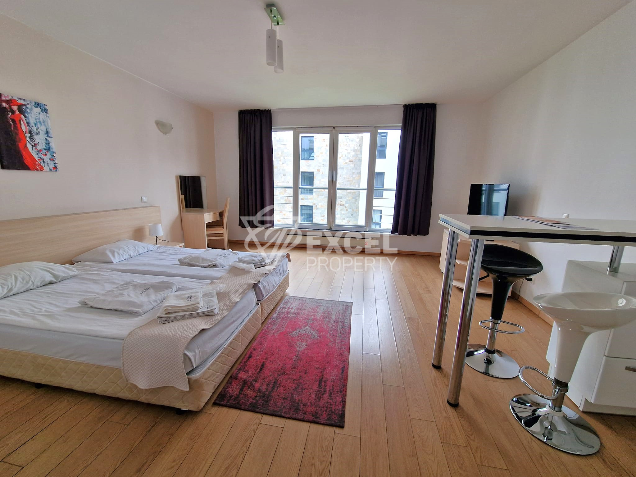 Стилно обзаведено студио за продажба в елитен Апартхотел Saint George Palace, Банско