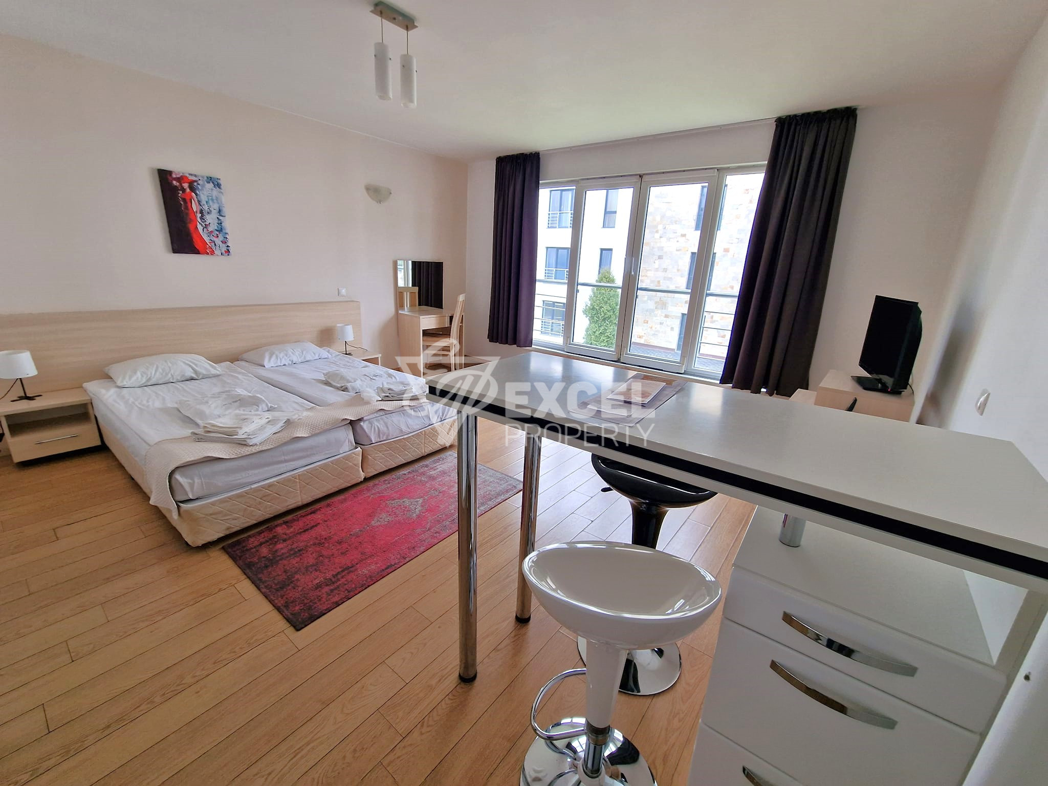 Стилно обзаведено студио за продажба в елитен Апартхотел Saint George Palace, Банско