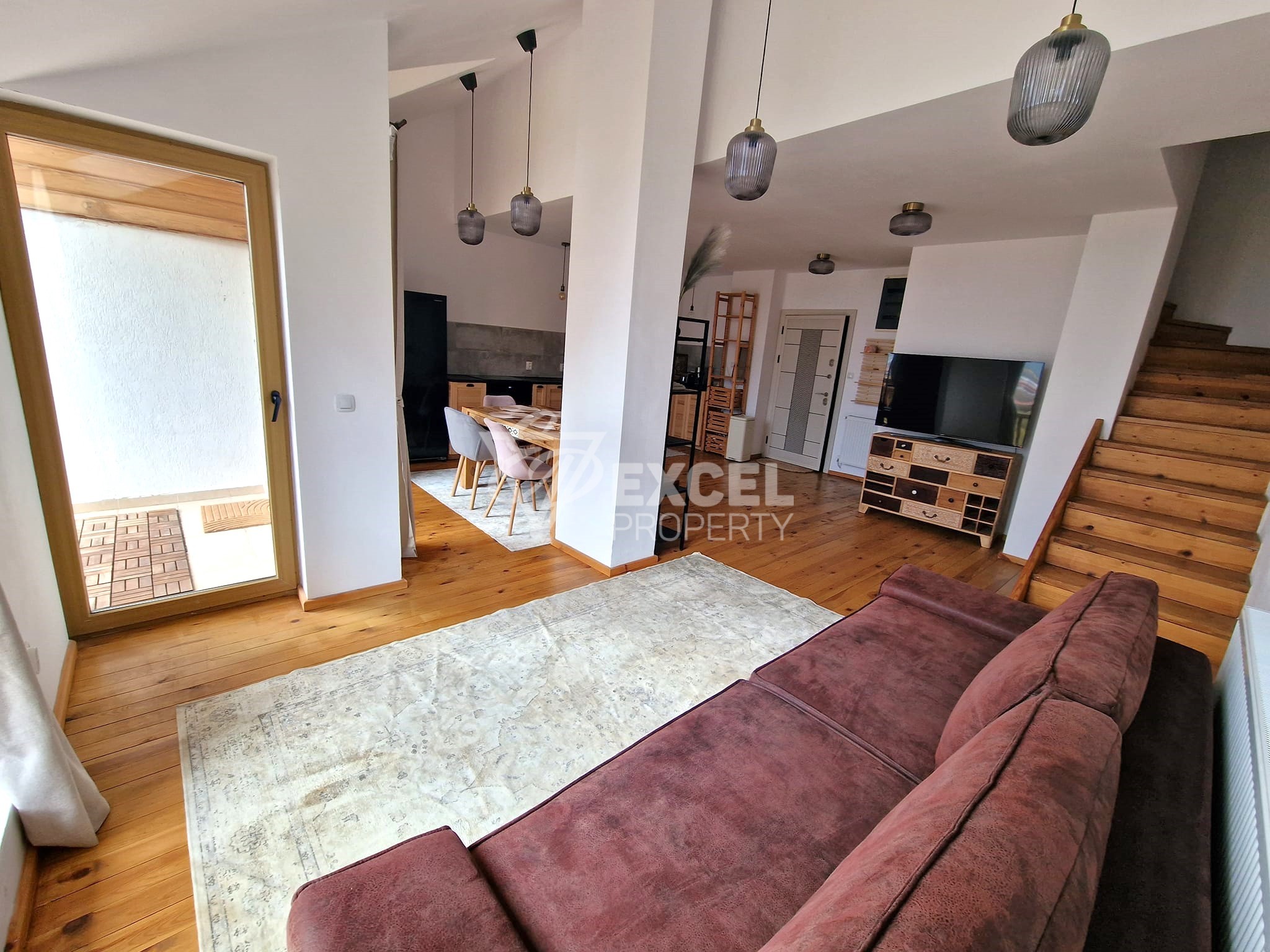 Уникален апартамент (мезонет) с фронтална гледка към Пирин планина за продажба в Банско