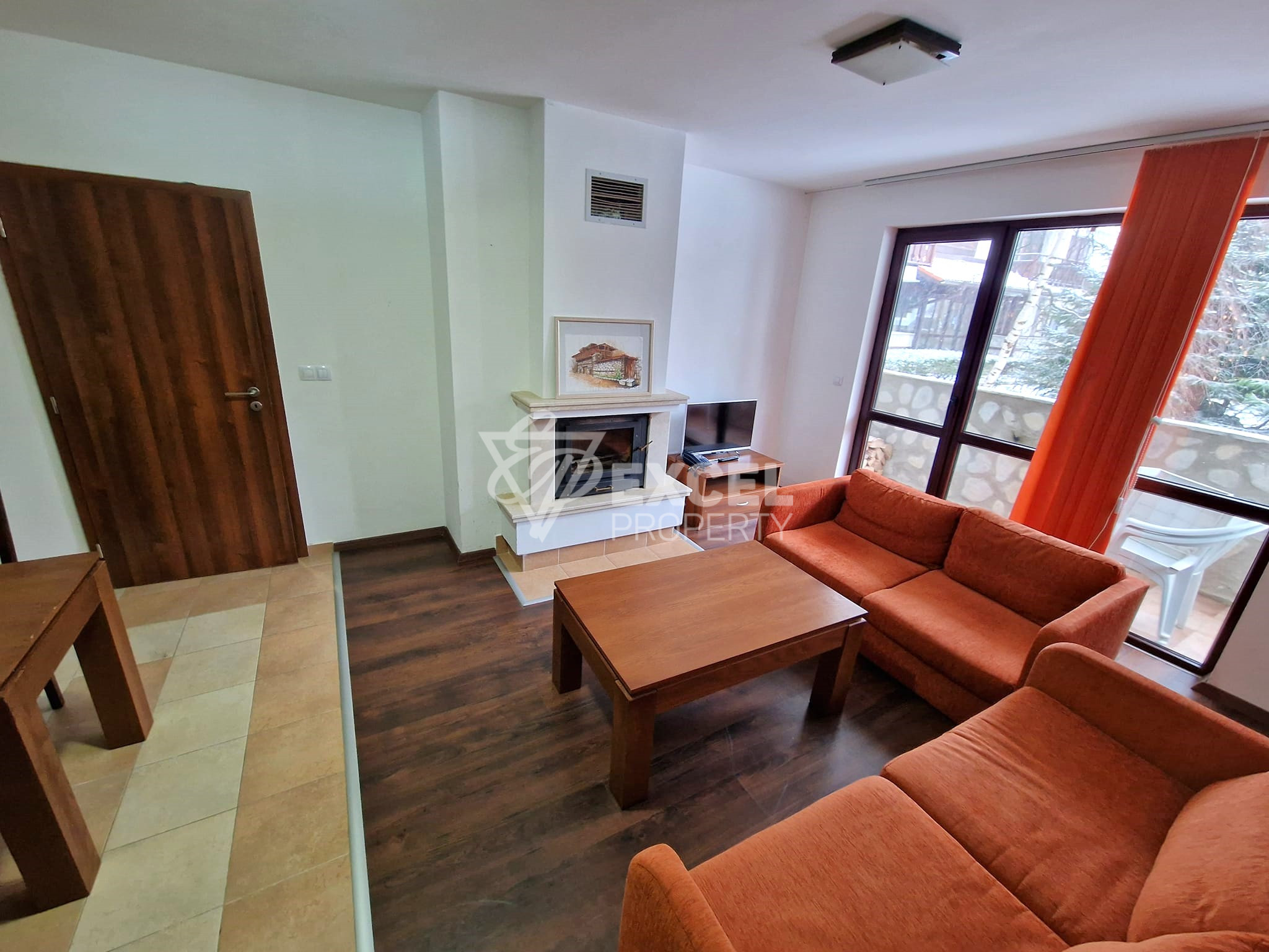 Обзаведен тристаен апартамент с камина под наем в Winslow Infinity, Банско