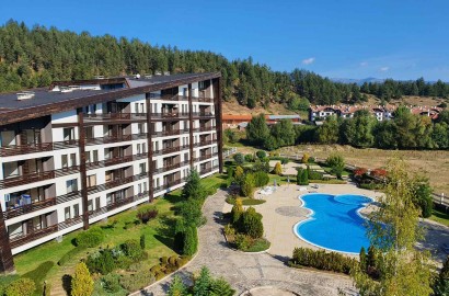 За продажба: Обзаведено студио с тераса в целогодишно работещ комплекс Аспен Валей