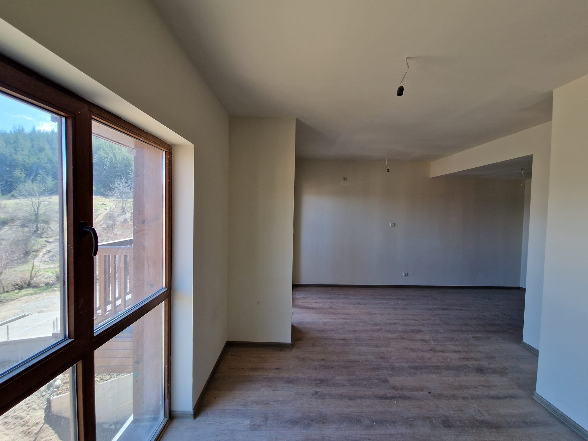 Необзаведено студио с тераса с прекрасна гледка в Банско