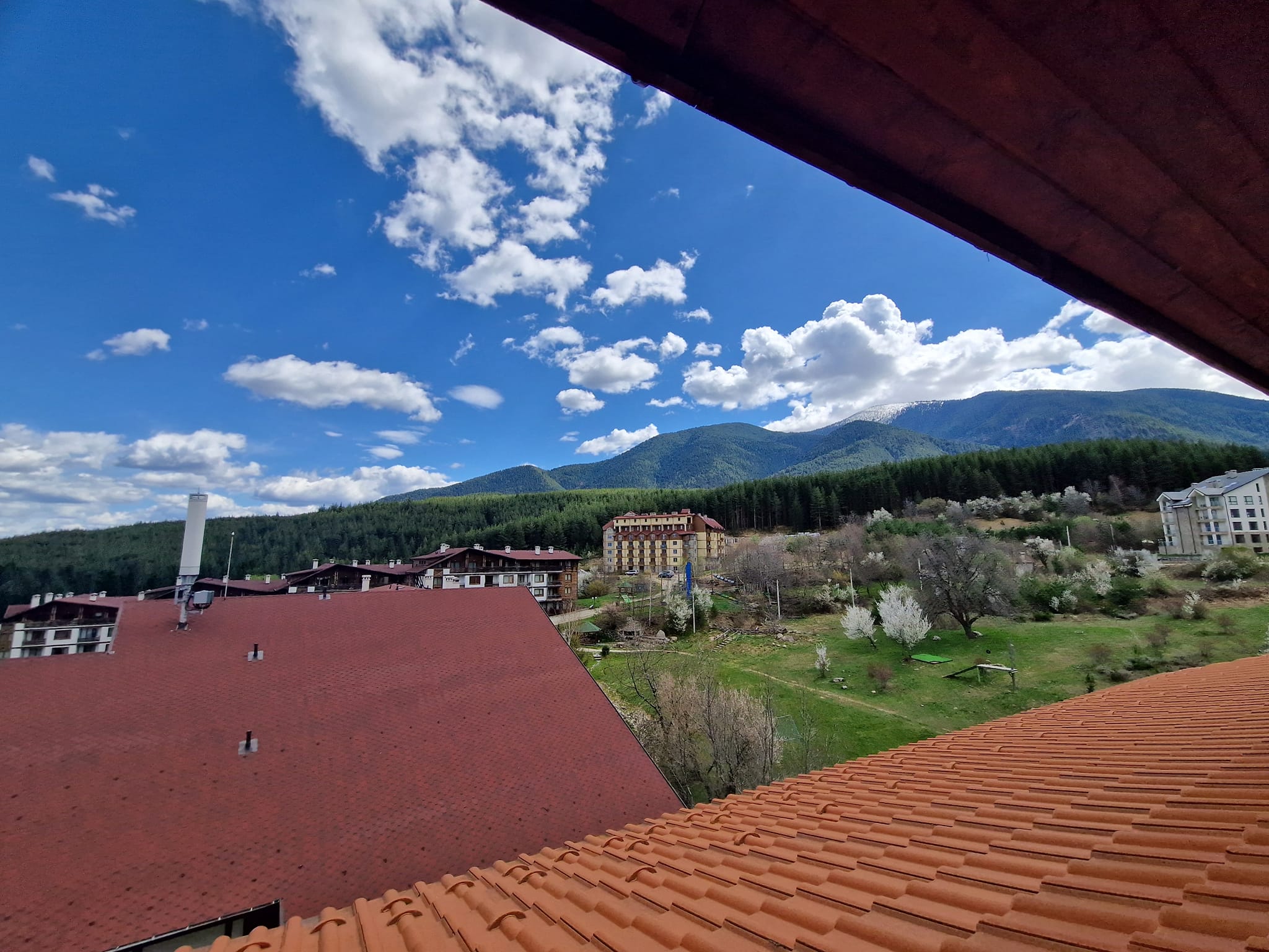 Източно студио с камина и ниска такса поддръжка за продажба в Банско