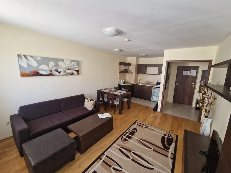 Южен двустаен апартамент в комплекс All Seasons Club в Банско