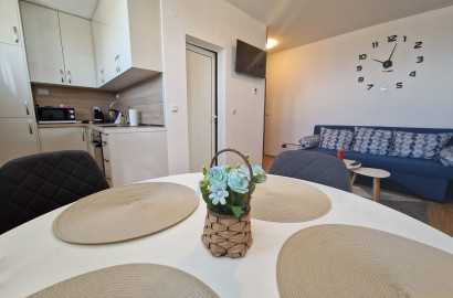 Просторен луксозно обзаведен двустаен апартамент с ниска такса поддръжка за продажба в Банско