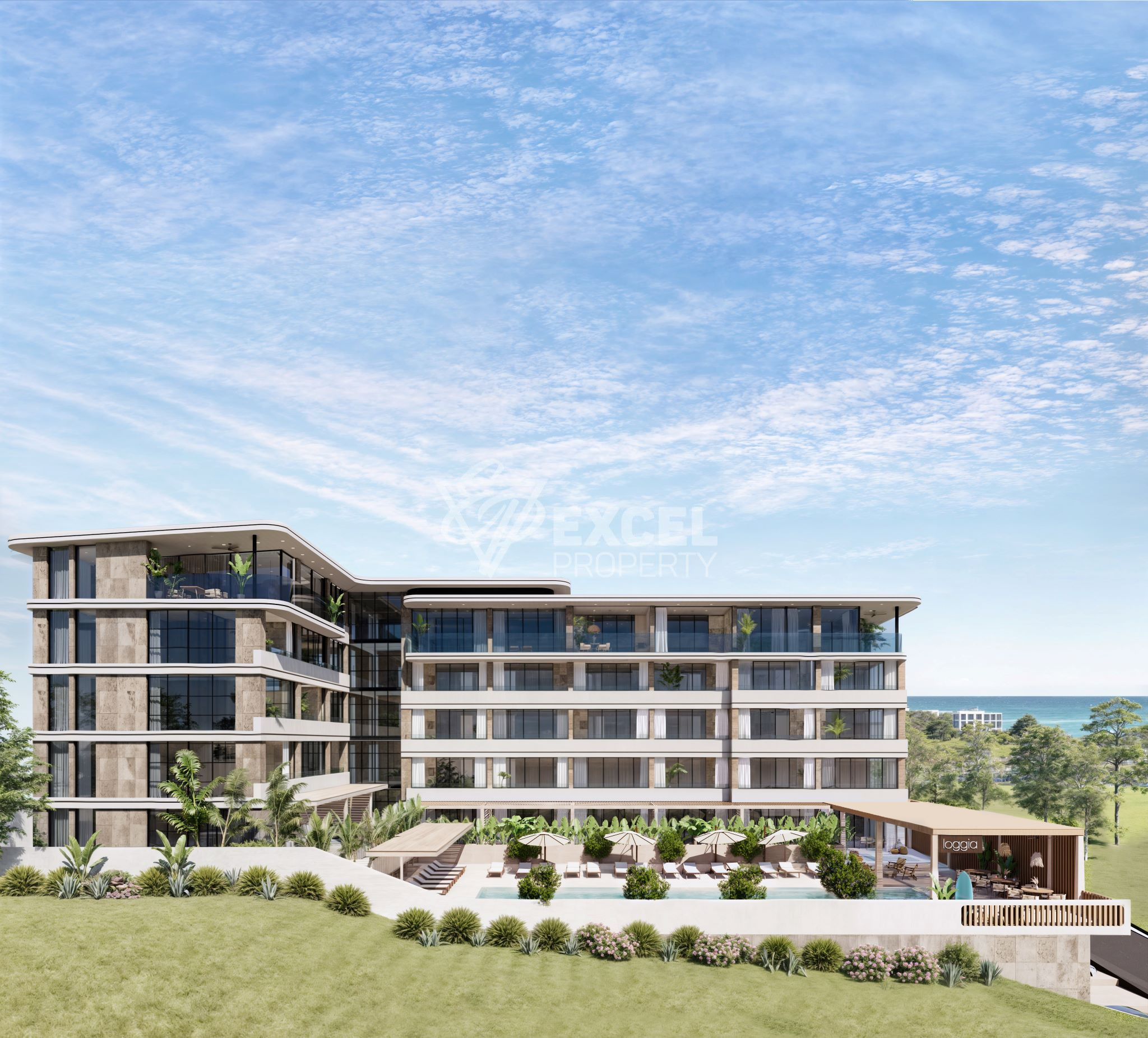 Комплекс Лоджия, Свети Влас - двустаен апартамент с гледка море