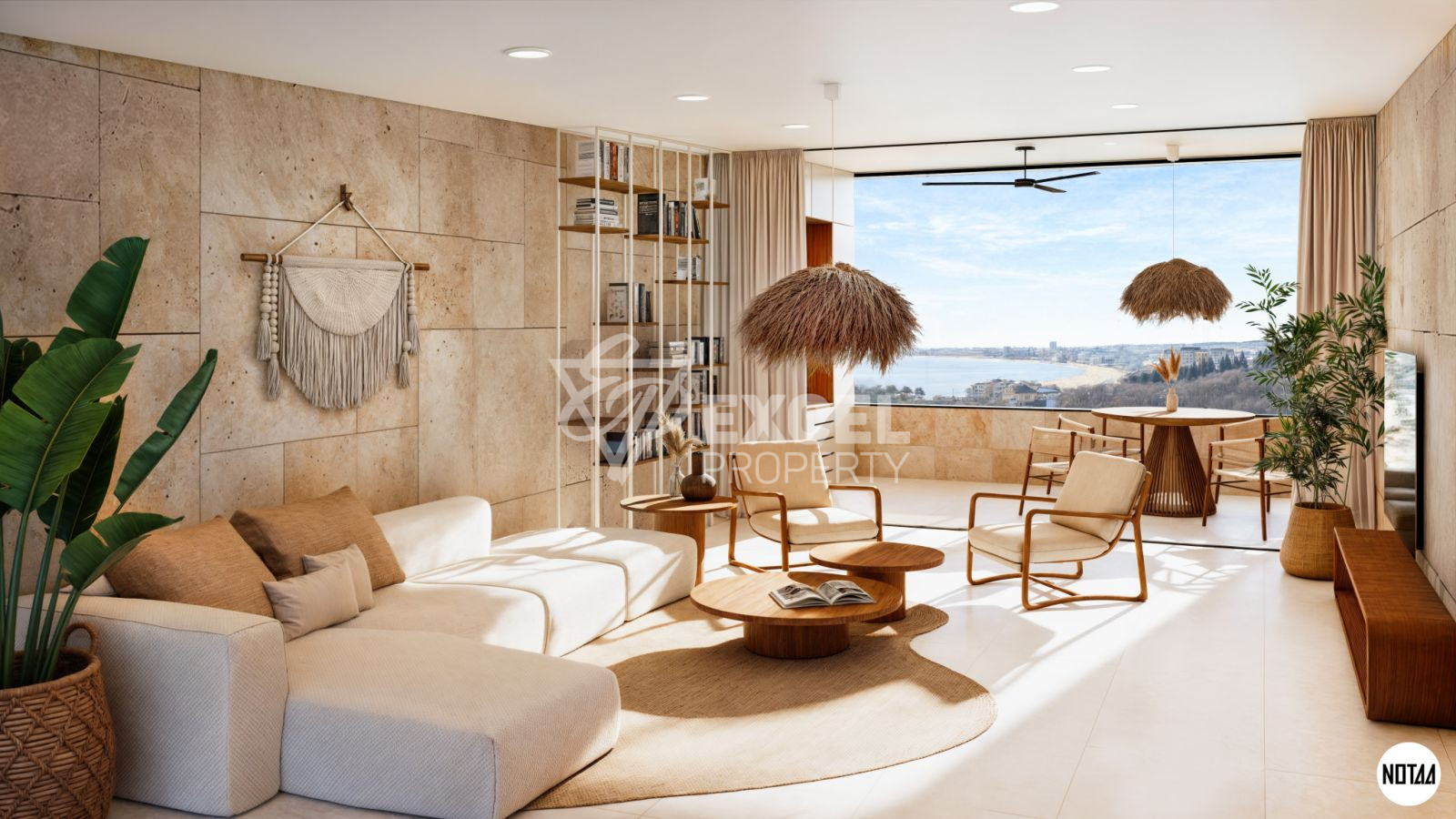 Комплекс Лоджия, Свети Влас - двустаен апартамент с гледка море