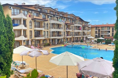 Комплекс Аква Дриймс, Свети Влас - двустаен апартамент с гледка море.