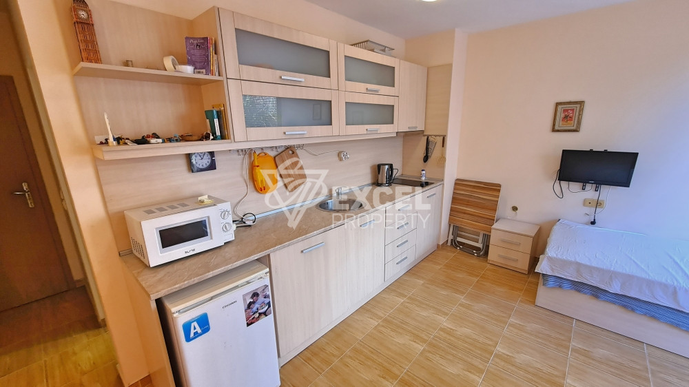 Обзаведено студио в Свети Влас в комплекс Парадайс Дриимс.