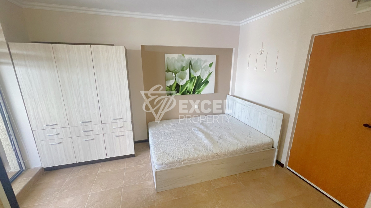 Обзаведено студио в Слънчев Бряг само на 200 м от морето в района на Какао Бийч