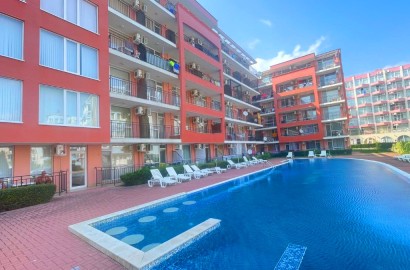 Обзаведен двустаен апартамент в центъра на Слънчев бряг