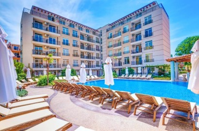 Двустаен имот с мебели- комплекс Даун Парк Слънчев бряг