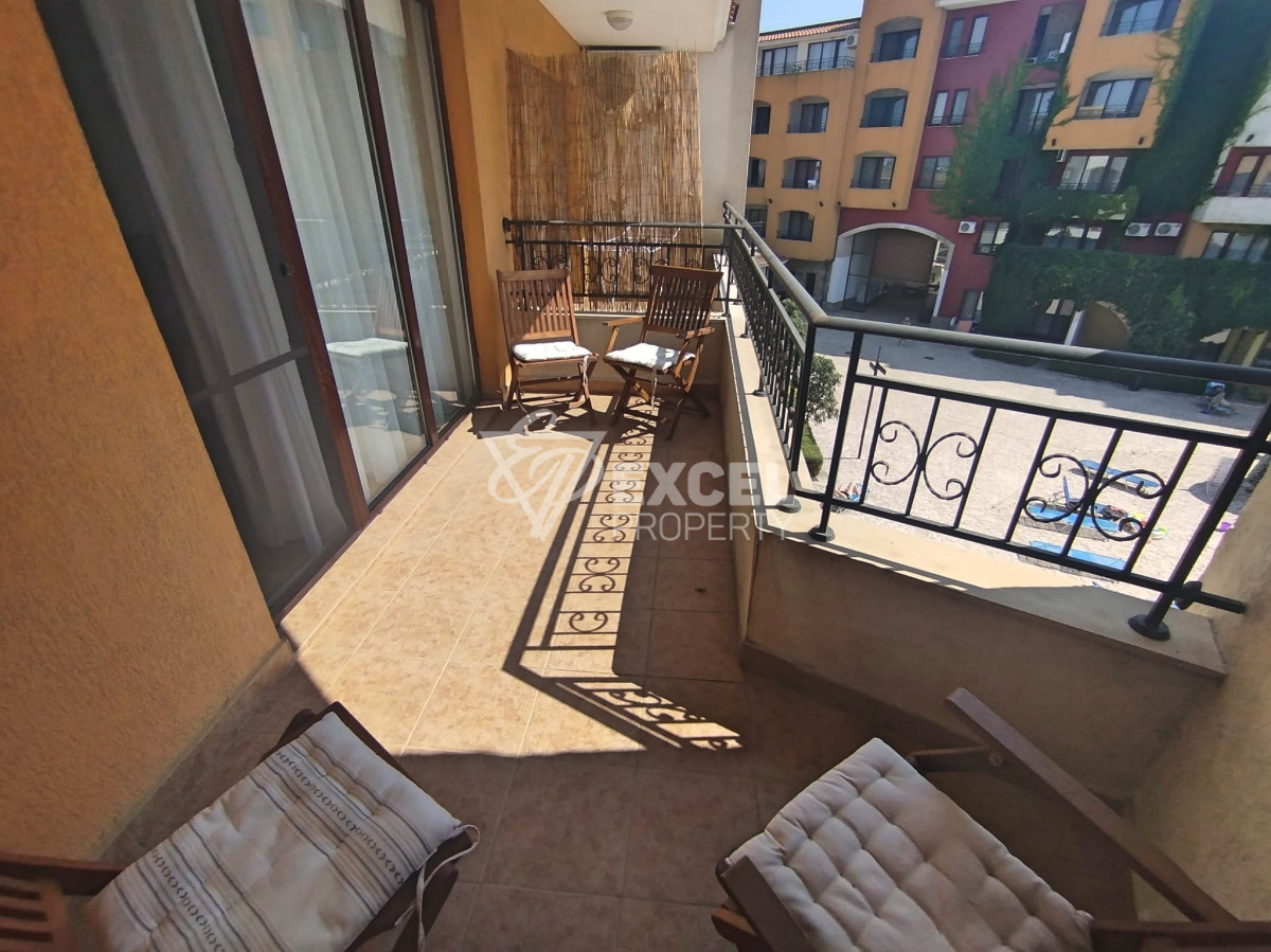 Мебелирано студио, с отделна спална зона- Марина Кейп, на 200м. от морето