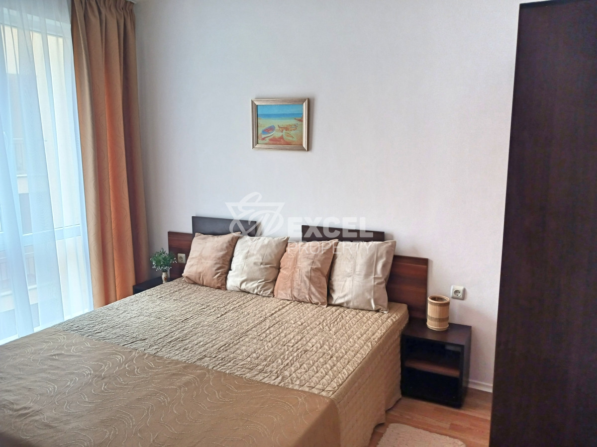 Двустаен, обзаведен имот в района на плаж Какао-Слънчев бряг