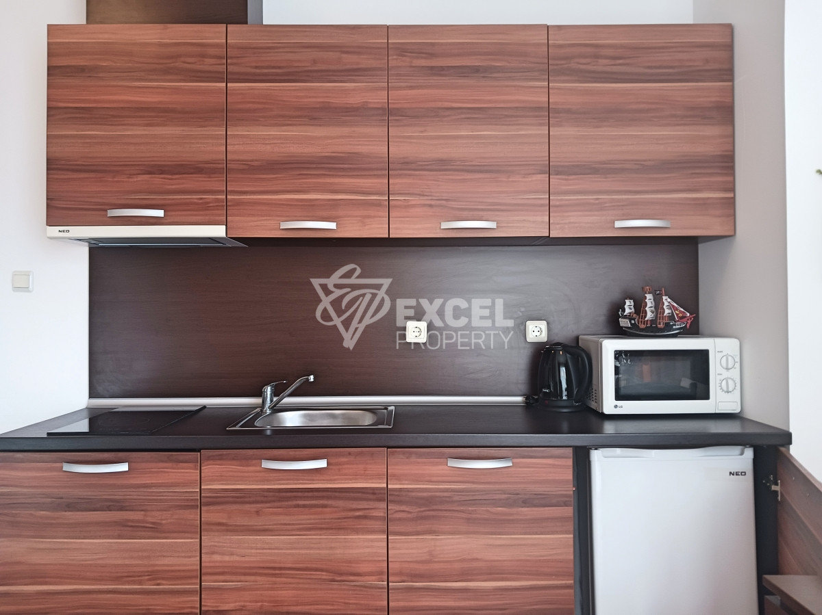 Двустаен, обзаведен имот в района на плаж Какао-Слънчев бряг