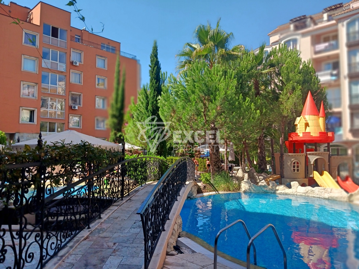 Двустаен, обзаведен имот в района на плаж Какао-Слънчев бряг