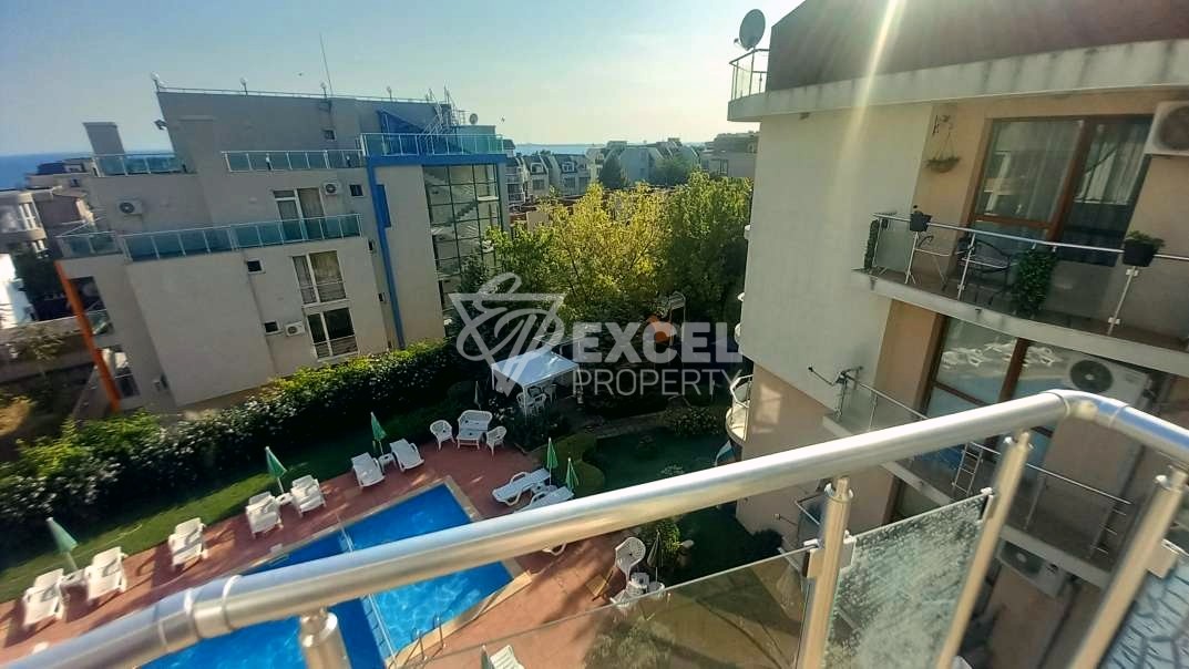 Двустаен, обзаведен имот с гледка море  -Свети Влас