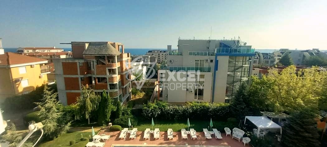 Двустаен, обзаведен имот с гледка море  -Свети Влас