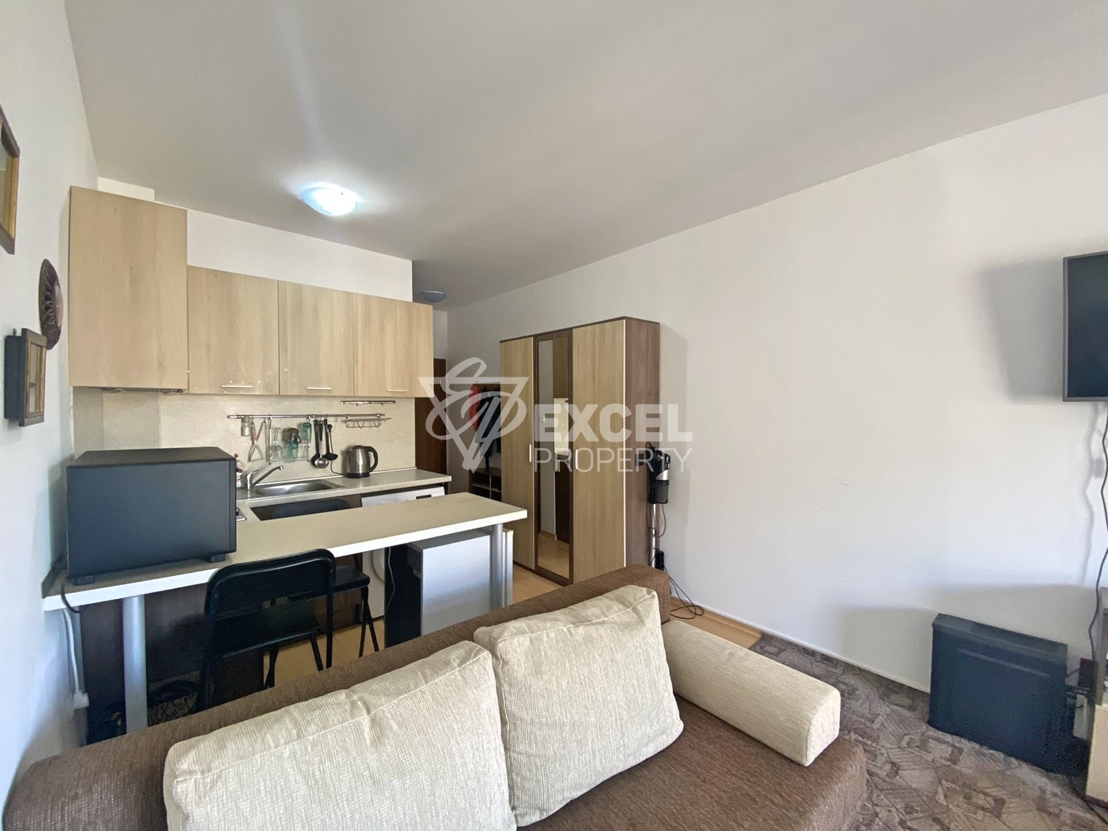 Просторно и добре мебелирано студиo на 3 км от Слънчев бряг